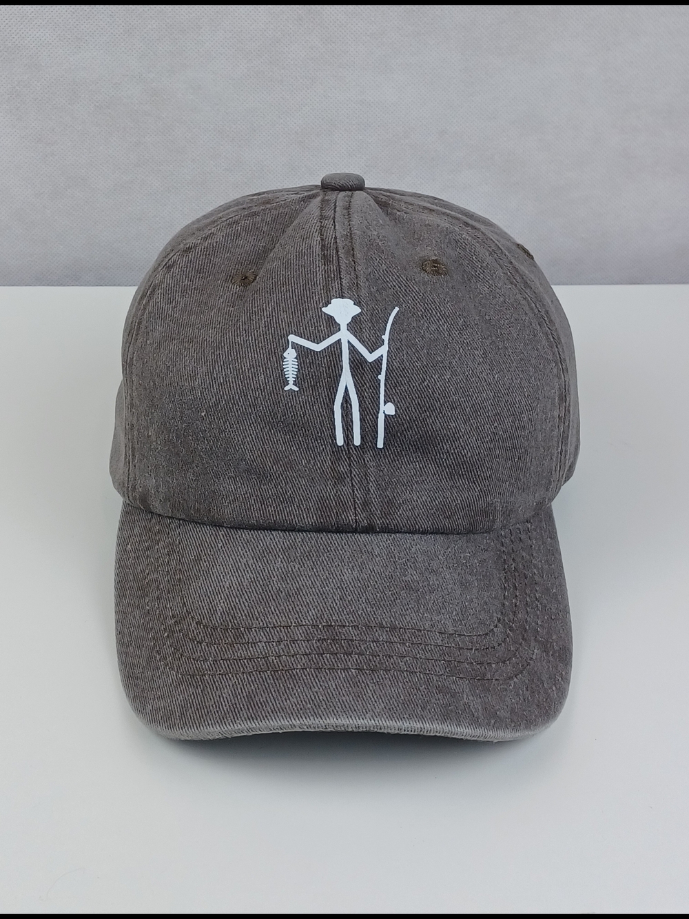 Vintage Fishing Baseball Cap Adjustable Washed Cotton Sun Outdoor Camping Hat